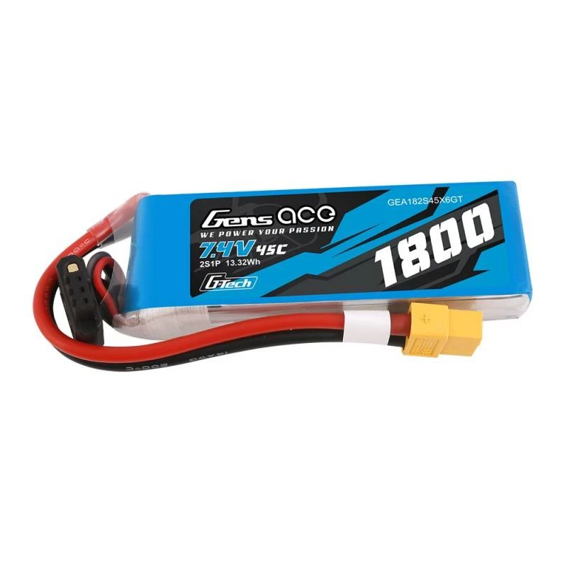 GensAce G-Tech LiPo 1800mAh 7,4V 45C 2S1P XT60 baterija