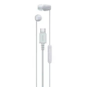 Sony IER-EX15C ausinės laidinės į ausis įdedamos skambučiams / muzikai USB Type-C baltos