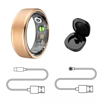 Išmanusis žiedas MANTA SR01GD 62 mm OneRing Gold — 62 dydis, metalinis aukso atspalvis