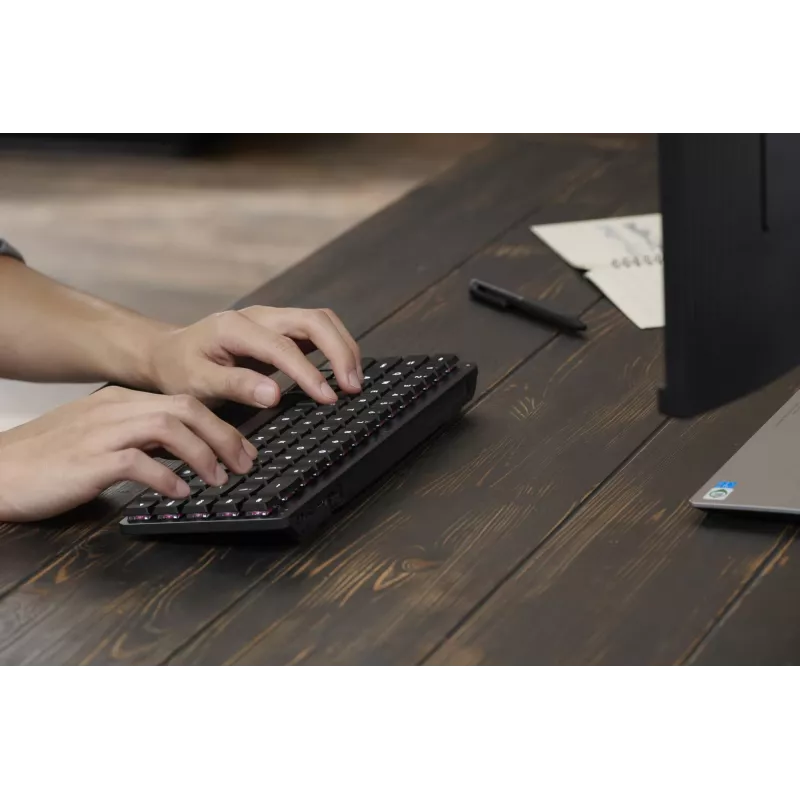 Klaviatūra ASUS ProArt KD300 65% mechaninė RGB, USB + RF belaidė + Bluetooth, juoda