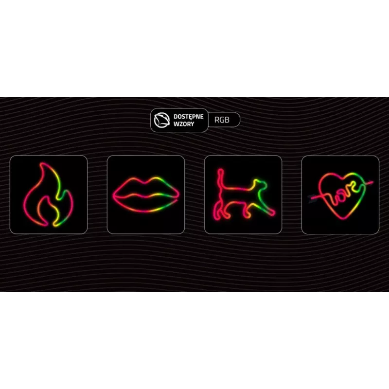 Dekoratyvinė neoninė šviesa MANTA SNL58RGB — RGB spalvą keičianti LED juostelė, modelis SNL58RGB
