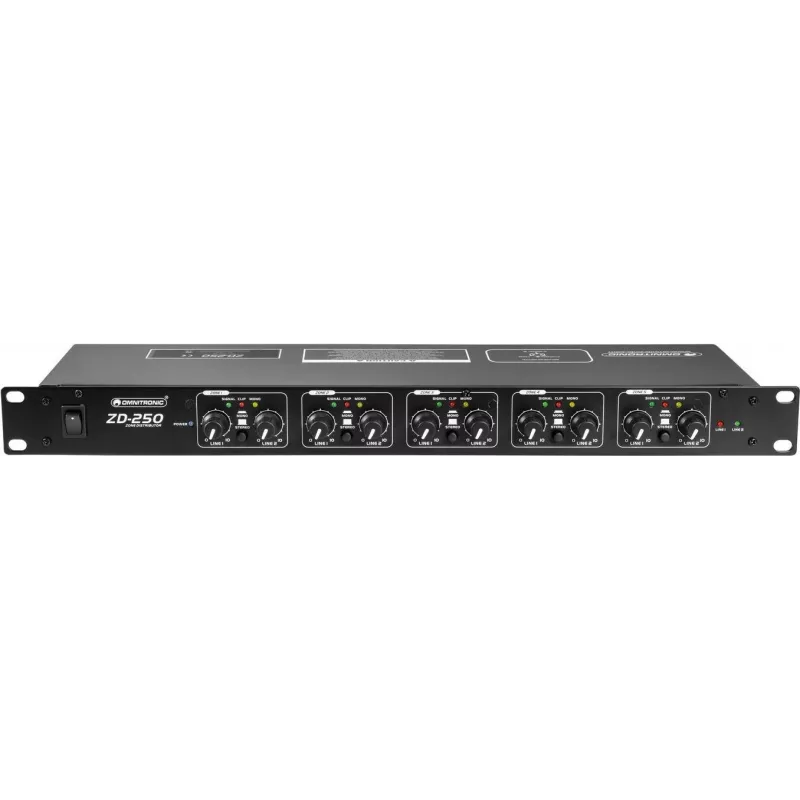Zonų skirstytuvas Omnitronic ZD-250B 250W 2 zonos
