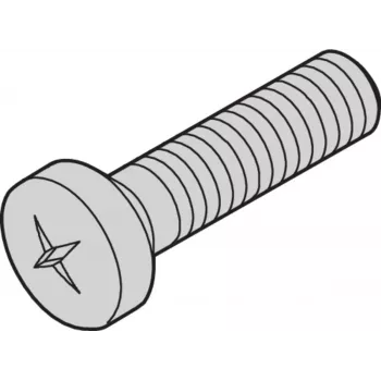 SCHROFF SCREW POSIPAN M4X10MM(100PC) - Stovo priedas (21100513)
