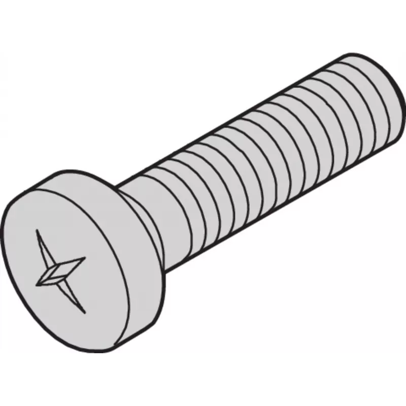 SCHROFF SCREW POSIPAN M4X10MM(100PC) - Stovo priedas (21100513)