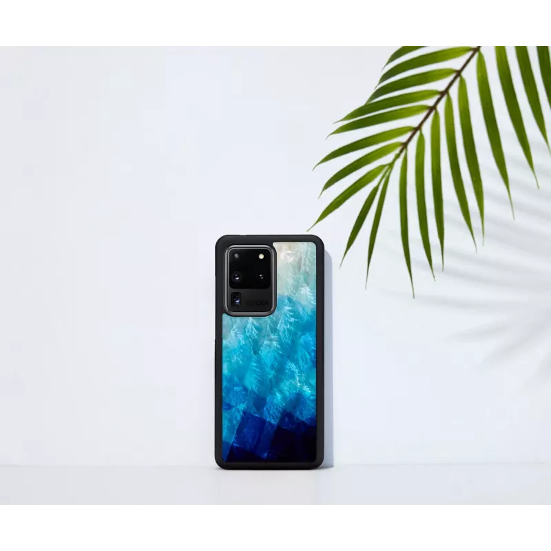 Apsauginis telefono dėklas iKins, skirtas Samsung Galaxy S20 Ultra, mėlynas ežeras / juodas