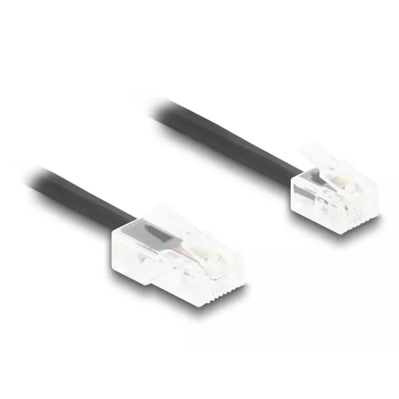 telefono laidas DeLOCK 88479 2 m Juodas RJ-11 RJ-45