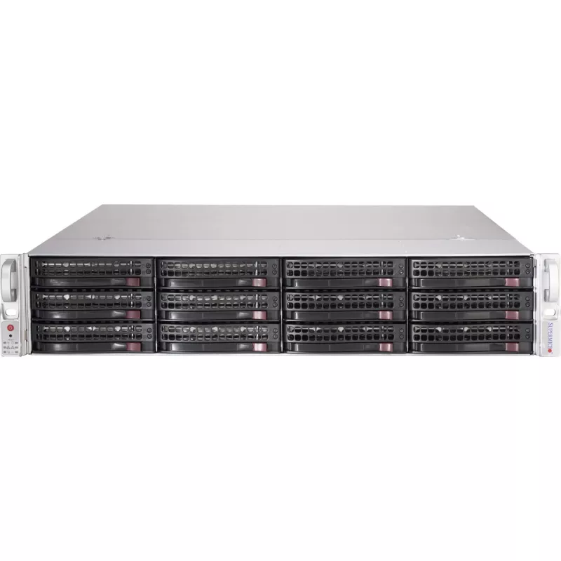 Super Micro Supermicro SC826 BE1C-R609JBOD kietųjų diskų masyvas 12 lizdų (SATA-600 SAS-3) stovo 2U (CSE-8