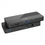 Dokingo stotelės UNITEK D1079A USB4 laidinė juoda 100W maitinimo tiekimas