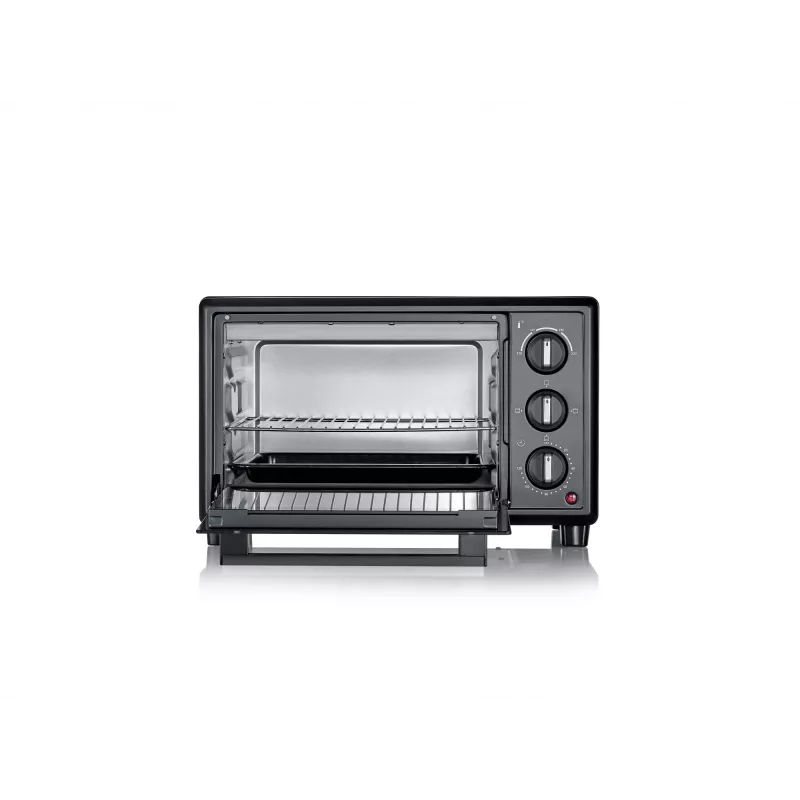 Elektrinė mini krosnelė SEVERIN TO 2078 — 20 l talpa, 1600 W, juoda, pastatoma