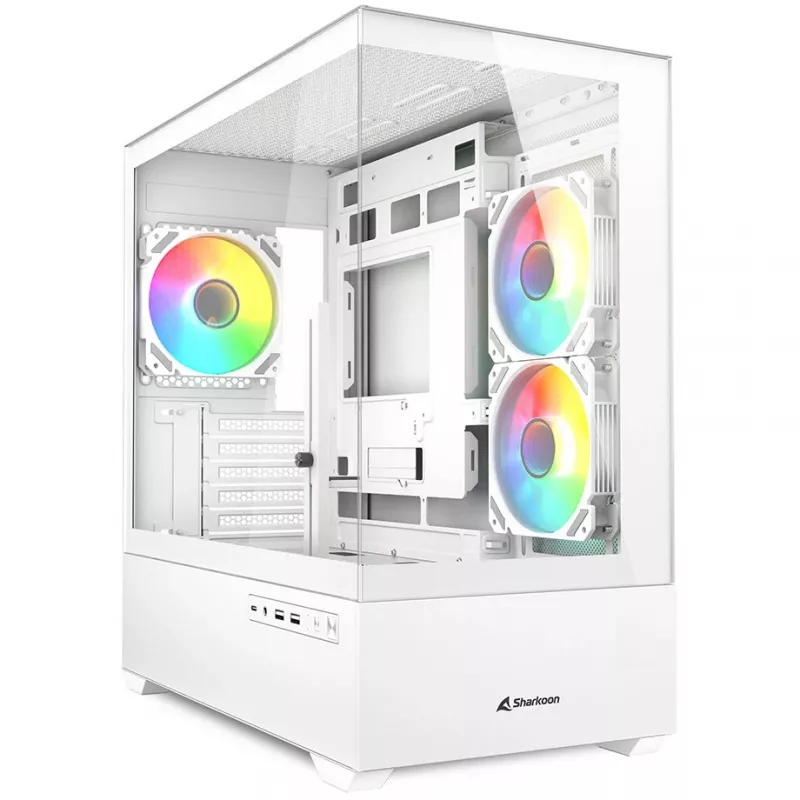 PC korpusas Sharkoon MK6 RGB Midi Tower juodas