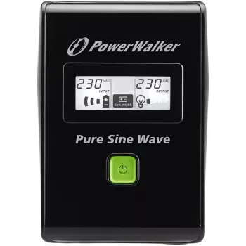 PowerWalker VI 600 SW FR nepertraukiamo maitinimo šaltinis (UPS) 600 VA 2 kintamosios srovės išėjimai linijinės sąveikos (VI 600 SW FR)