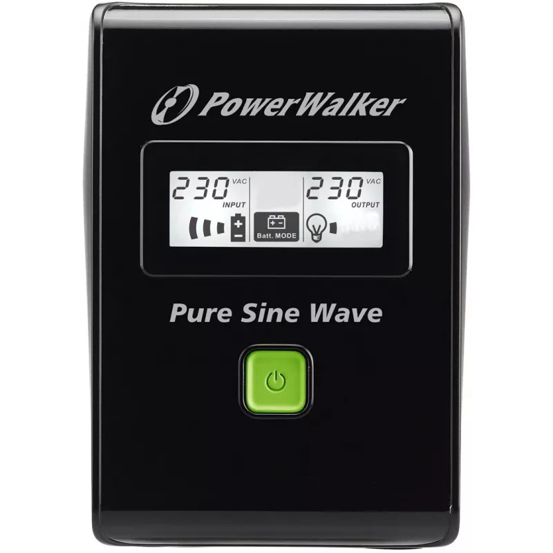 PowerWalker VI 600 SW FR Nepertraukiamo maitinimo šaltinis (UPS) 600 VA 2 AC išėjimai, linijinis-interaktyvus (VI 600 SW FR)