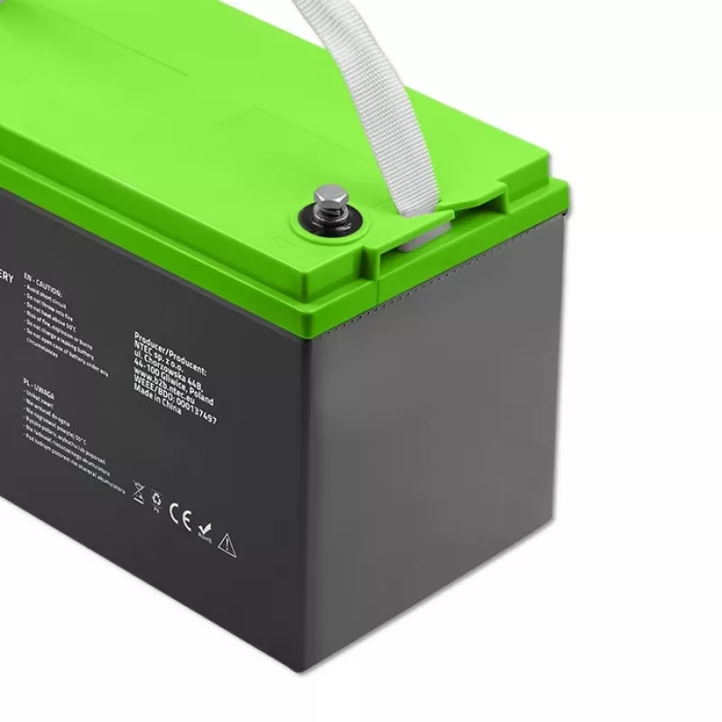 Gelinis akumuliatorius QOLTEC 53080 12V 100Ah — sandari įkraunama baterija atsarginiam maitinimui
