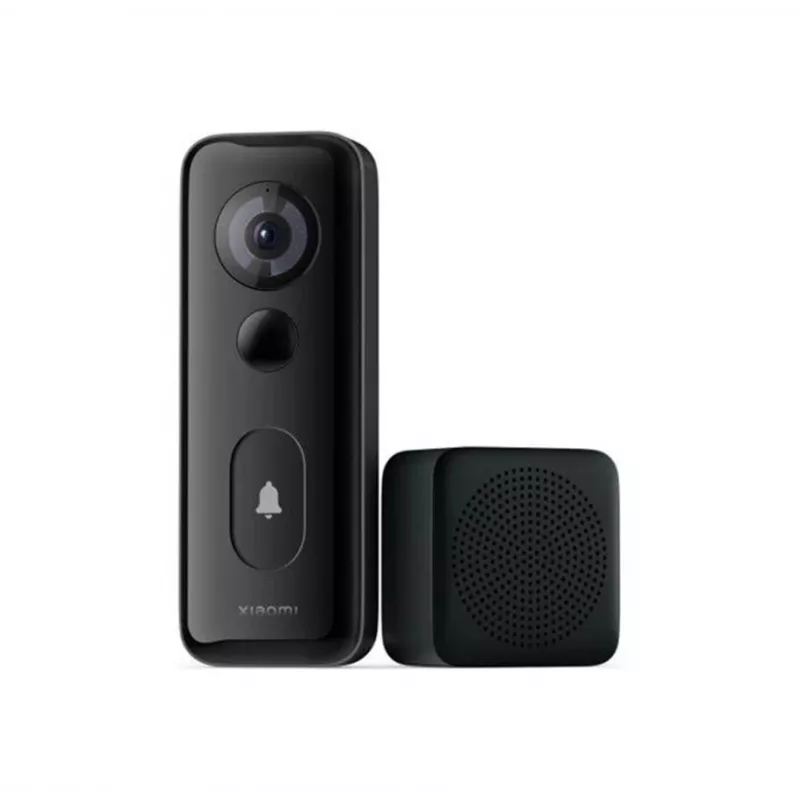 Wall-mounted Xiaomi 3S Juoda IP65 2-way Audio Wired & Wireless Wi‑Fi 2.4 GHz baterija/DC 5V