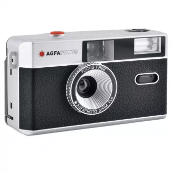 AgfaPhoto 603000 juostinis fotoaparatas kompaktiškas juostinis fotoaparatas 35 mm juoda - sidabrinė (603000)