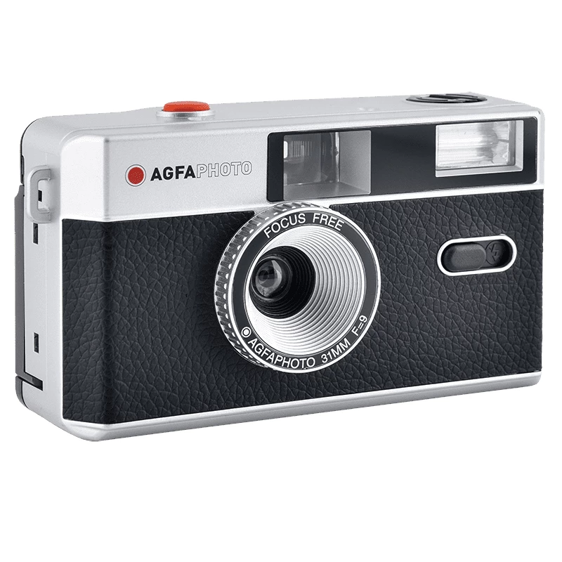 AgfaPhoto 603000 juostinis fotoaparatas kompaktiškas juostinis fotoaparatas 35 mm juoda - sidabrinė (603000)