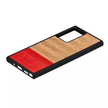 Telefono dėklas man and wood Galaxy Note 20 Ultra silkės rašto azalijos juodumo