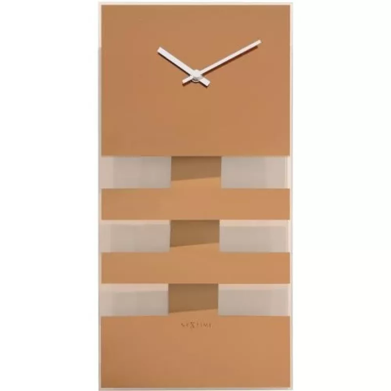 NeXtime klok 2855co Bold Stripes, 38x19 cm, sieninis, varinis