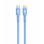 USB C - USB C kabelis 1m. silicone Mėlyna
