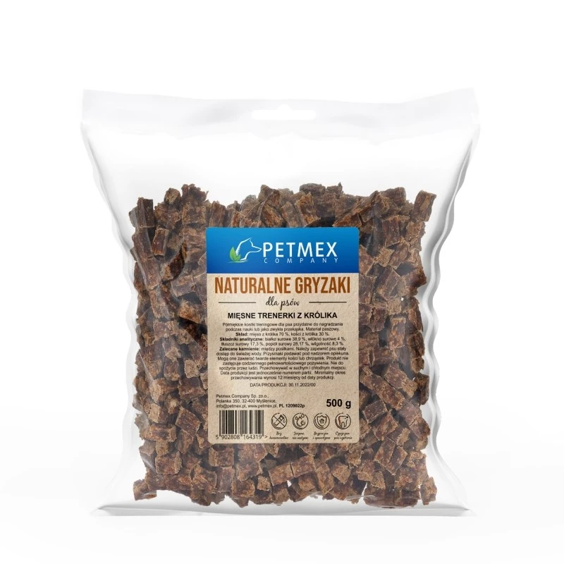 PETMEX Triušienos skanėstai šunims - 500 g