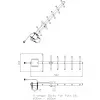 Kryptinė Yagi antena ALLNET ANT-868-10dbi-Yagi 868 MHz, 10 dBi, N-moteris