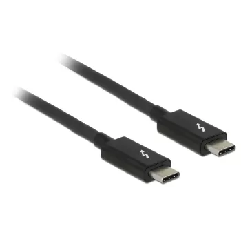 Thunderbolt laidas DeLOCK 84845 1 m 20 Gbit/s Juoda