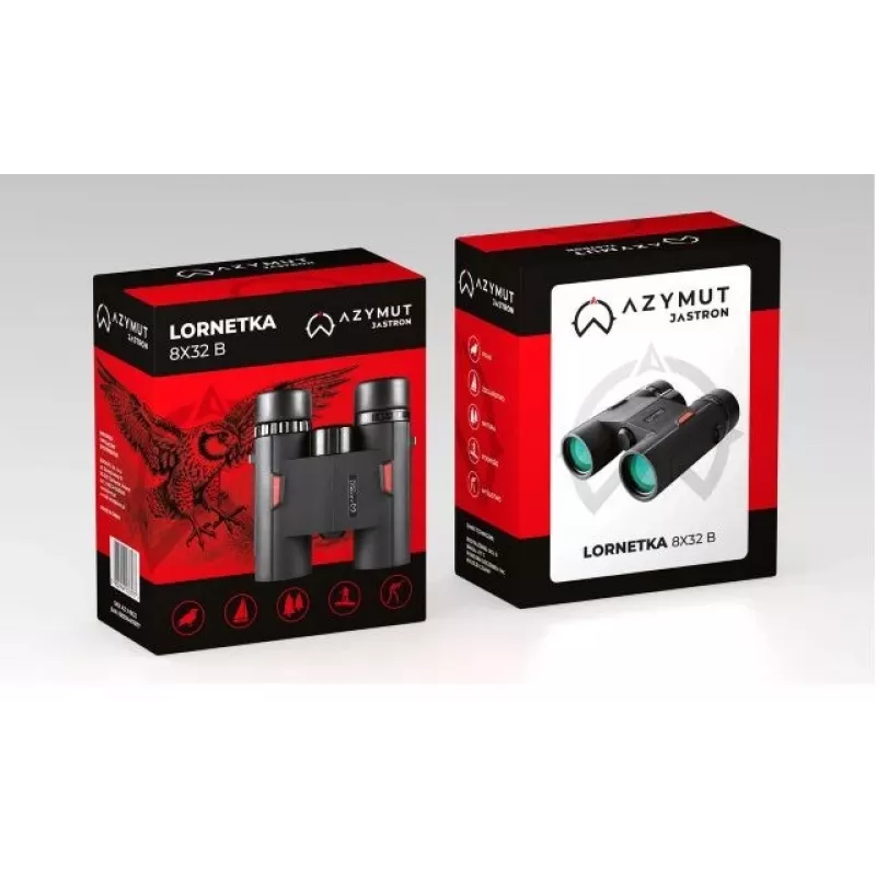 Binoculars AZYMUT Jastron 8x32 B — 8× didinimas, 32 mm objektyvas