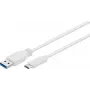 Wentronic Goobay USB 3.0 SuperSpeed laidas > USB-C™, 0,2 m - USB 3.0 kištukas (A tipo) > USB-C kištukas (67189)