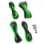 CableMod CableMod PRO ModMesh 12VHPWR kabelio ilginimo rinkinys juoda/šviesiai žalia, 3 kontaktų 16 kontaktų rinkinys
