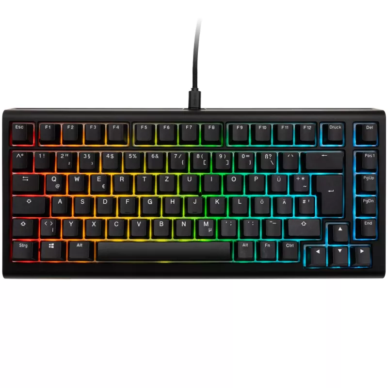 Ducky Tinker 75 klaviatūra Gaming USB vokiška juoda