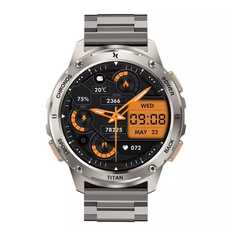 Išmanusis laikrodis FW110 Titan Chronos sidabrinis