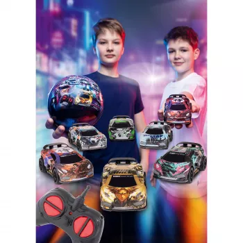 REVELL Itasha RC žaislinis automobilis iš Ultra Racers Series 1, asorti modelis, baterijomis maitinamas nuotolinio valdymo automobilis