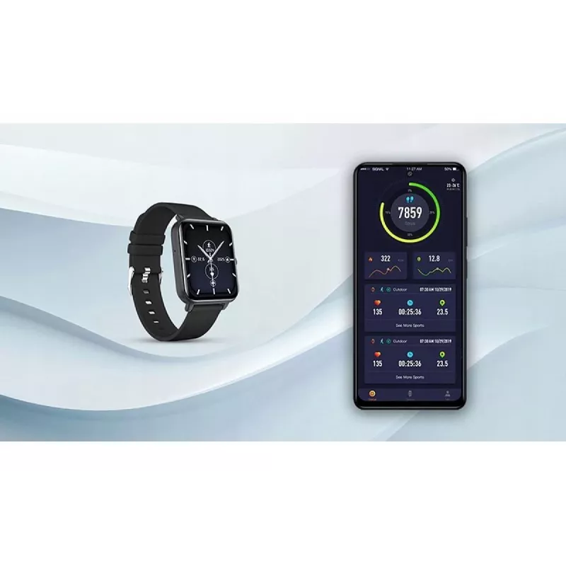 myPhone Watch Classic 2 4,7 cm (1,85 inch) IPS skaitmeninis 240 x 284 pikselių jutiklinis ekranas juodos spalvos