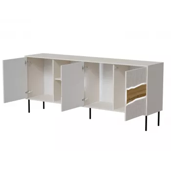 Cama INSERTO 3D1W komoda 190x40x80 kašmyro + LED
