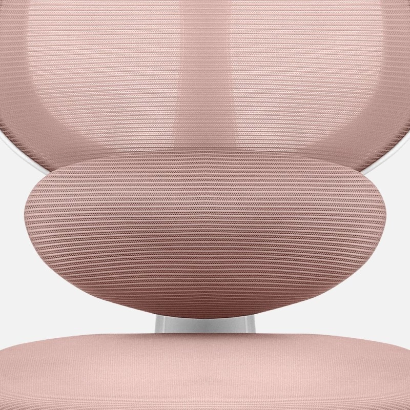 Vaikiška sukamoji kėdė mark adler Junior 4.5 Pink — tinklinis atlošas, putplasčio sėdynė, reguliuojamas aukštis 40–50 cm, porankiai, juosmens atrama, ratukai (atidaryta pakuotė)