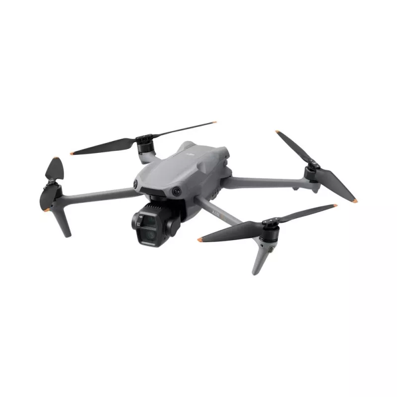 Kvadrokopteris DJI Air 3s RC-N3 — 50 MP kamera, 4K 3840×2160, 4 rotoriai, maks. 27 m/s, 32 000 m nuotolis, 4276 mAh baterija, pilkas