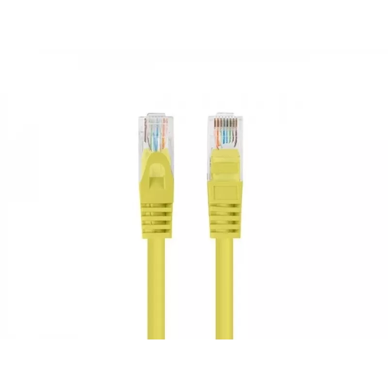 Tinklo kabelis LANBERG PCU6-20CC-0150-Y UTP Cat.6 1.5 m, CCA, RJ-45, geltonas