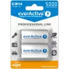 Įkraunama NiMH cilindrinė baterija everActive EVHRL14-5000, 1,2 V, 2 vnt., 51,5 mm aukštis