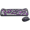 Belaidis klaviatūros ir pelės rinkinys CANYON HSET-W6 Kitty Edition – violetinė