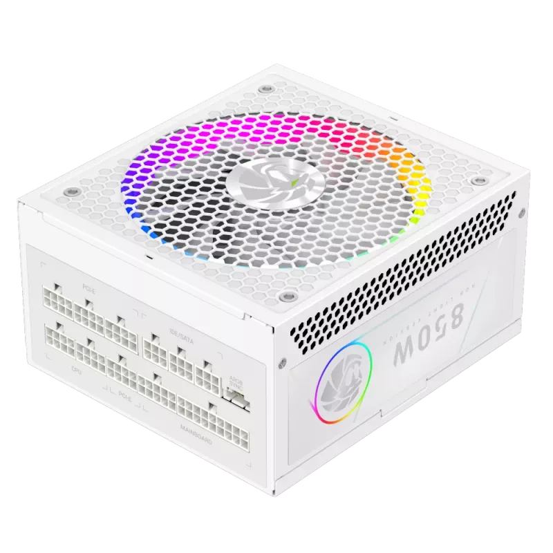 Gamemax maitinimo blokas, 80 PLUS, Gold | RGB 850G WH | 850 W