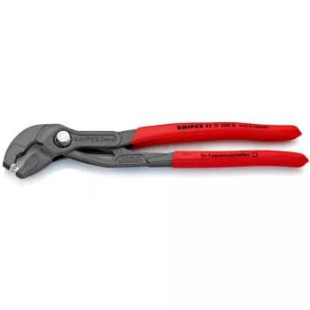Knipex spyruoklinės juostos apkabos replės, visas ilgis 250 mm, maks. apkabos skersmuo 70 mm, nustatymai 25