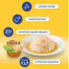 Kačių skanėstas INABA Dashi Delights vištienos, tuno ir šukučių sultinyje 70 g — šlapias kačių skanėstas, 88 % drėgmės, 11 % baltymų