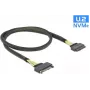 DeLOCK - vidinis SAS laidas - and2 (SFF-8639) (V) į and2 (SFF-8639) (M) - 1,0 m - juodas (84518)