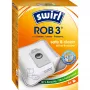 Dulkių maišelis robotui dulkių siurbliui MELITTA Swirl ROB 3, pakuotėje 4 vnt., medžio spalvos