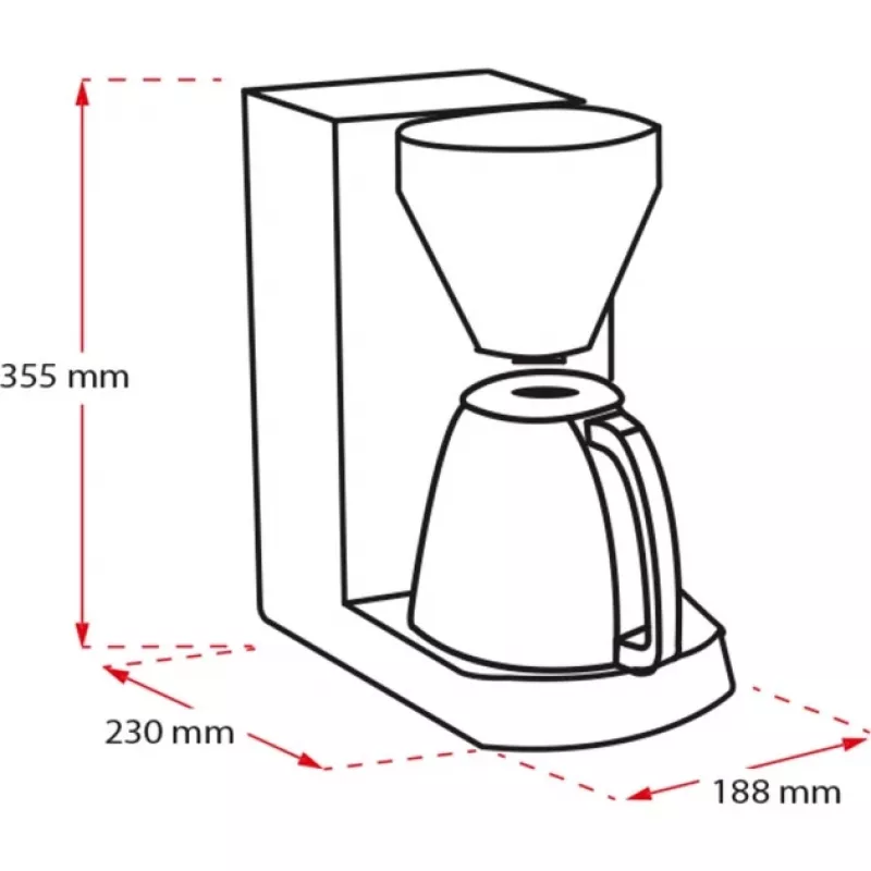 MELITTA Enjoy Therm - kavos virimo aparatas - 12 puodelių