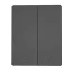 Sieninis išmanusis jungiklis Sonoff M5-2C-80 Wi‑Fi, 2 grandinės, modelis M5-2C-80