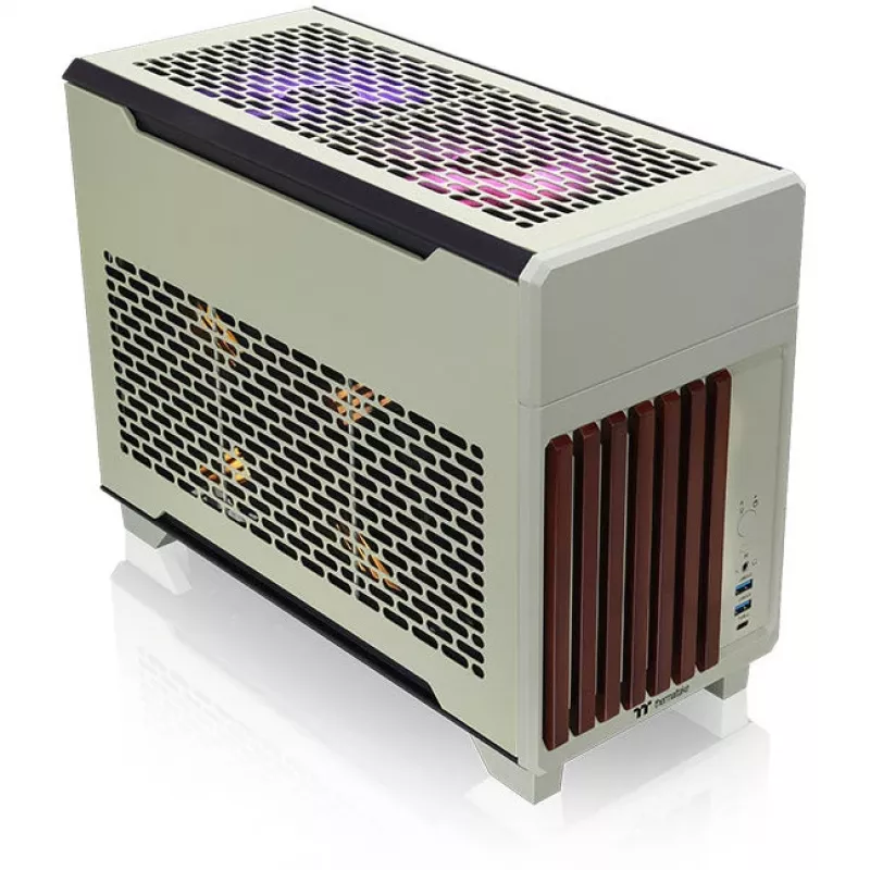 Mini korpusas THERMALTAKE TR100 WS Matcha Green kompaktiško dizaino, mini-ITX/microATX palaikymas