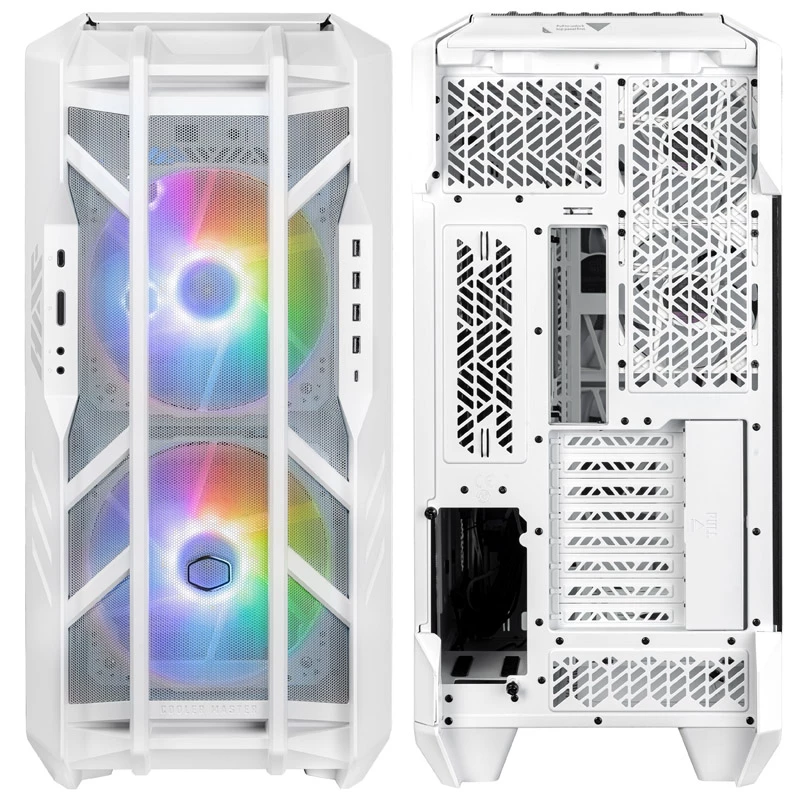 PC korpusas HAF 700 su langu ARGB baltas