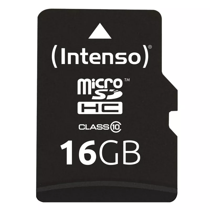 ATMINTINĖ MICRO SDHC 16GB C10/W/ADAPTER 3413470 INTENSO