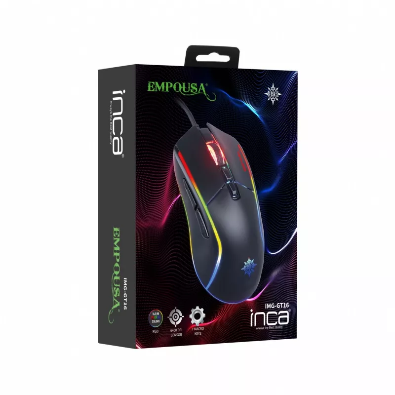 Cian Technology GmbH Cian INCA RGB MACRO KEYS PROFESSIONAL GAMING pelė